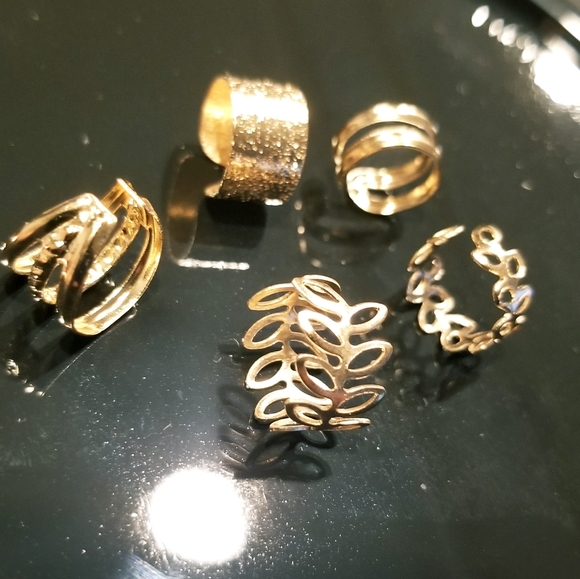 Gold 5pcs Ear Cuff Set - Picture 5 of 7